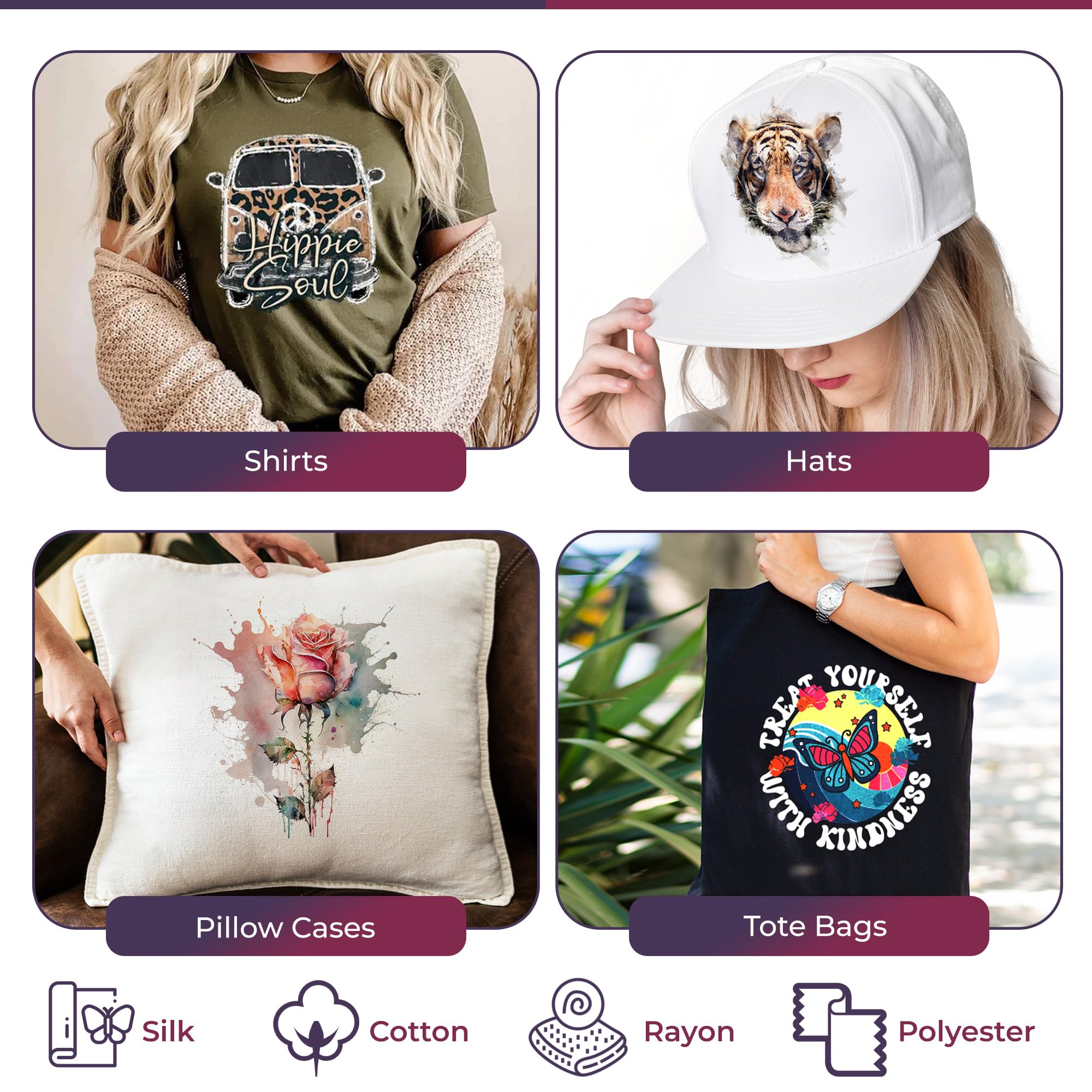 TAIGAOASIS DTF Transfer Film A4-30 Sheets - 8.3 x 11.7 Inches - Anti-Static DTF Transfer Paper - Direct to Film Paper with Double Matte Finish - 10X Coating for Brighter, Clearer, Durable Images