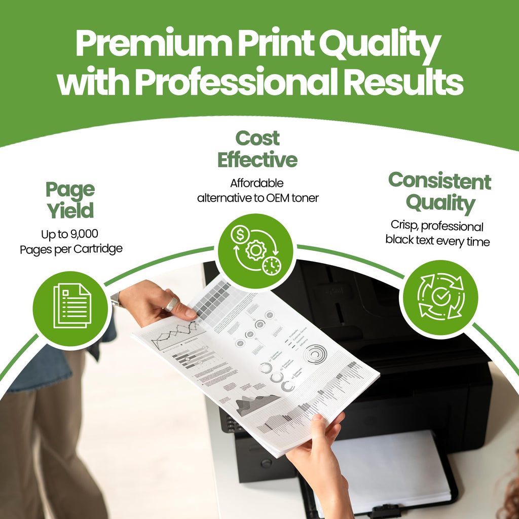 TAIGAOASIS Compatible Replacement Ink Cartridges for HP Printers – 87A CF287A / 87X CF287X Laser Printer Toner, High Yield for HP M506 M501 M527 Series, Black Ink – Pack of 2